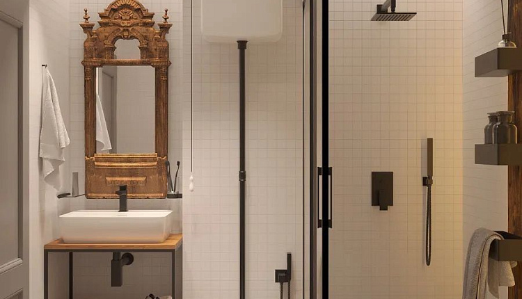 Проект ванной комнаты от дизайнера @kotanfis Проект ванной комнаты от дизайнера @kotanfis