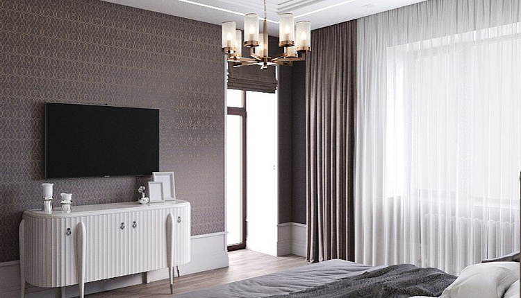 Спальня в современной классике Спальня в современной классике