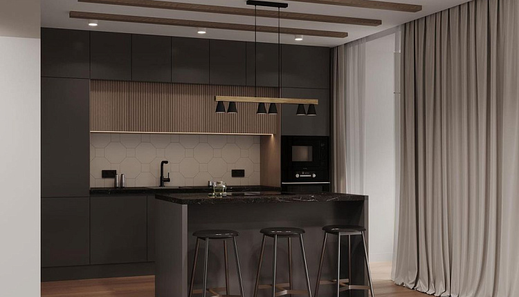 Проект квартиры в ЖК "Булгаковский парк", г. Саратов  дизайнера Марии Михайловой  Проект квартиры в ЖК "Булгаковский парк", г. Саратов  дизайнера Марии Михайловой