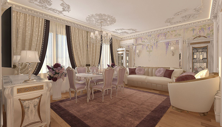 Проект гостиной от Ирины Курвичевой