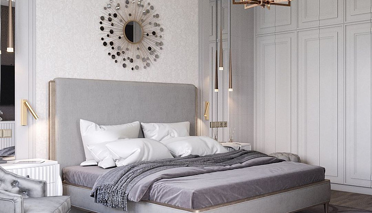 Спальня в современной классике Спальня в современной классике