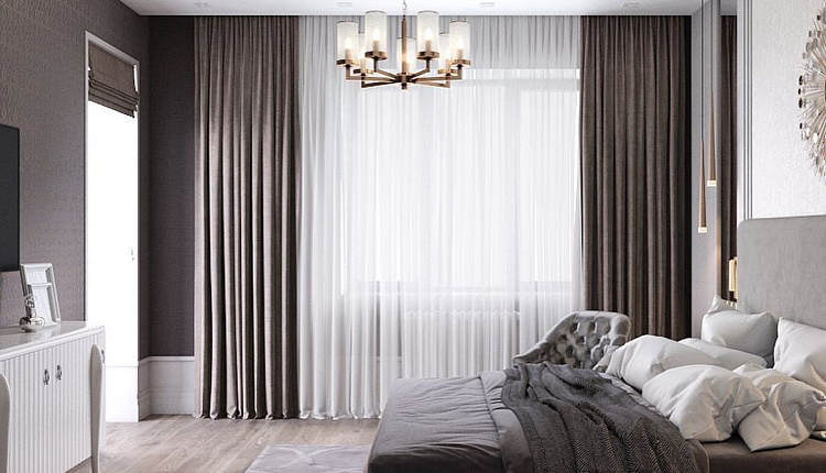 Спальня в современной классике Спальня в современной классике